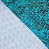 Lycra Lurex Leopard Türkis - Ribes y Casals