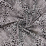 Lycra Lúrex Leopard Weiß - Ribes y Casals