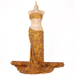 Leopard Orange Lurex Rash Guard - Ribes y Casals