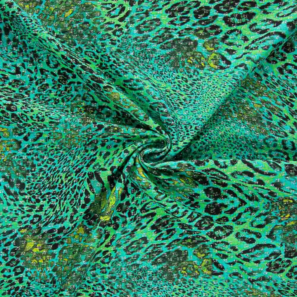 Leopard Grün Lurex Rash Guard - Ribes y Casals