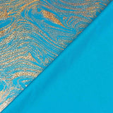 Türkis marmorierte Folie Rash Guard - Ribes y Casals