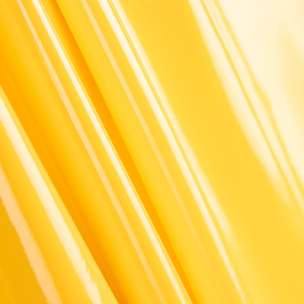 Vinyl-Latex-Lycra-Reststück – Gelb – Verschiedene Maße x Breite 140 cm - Ribes y Casals