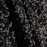 Schwarzer Pailletten-Rashguard mit schwarzen Pailletten auf elastischem Tüll - Ribes y Casals