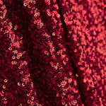 Roter, paillettenbesetzter Rash Guard mit roten Pailletten auf elastischem Tüll - Ribes y Casals