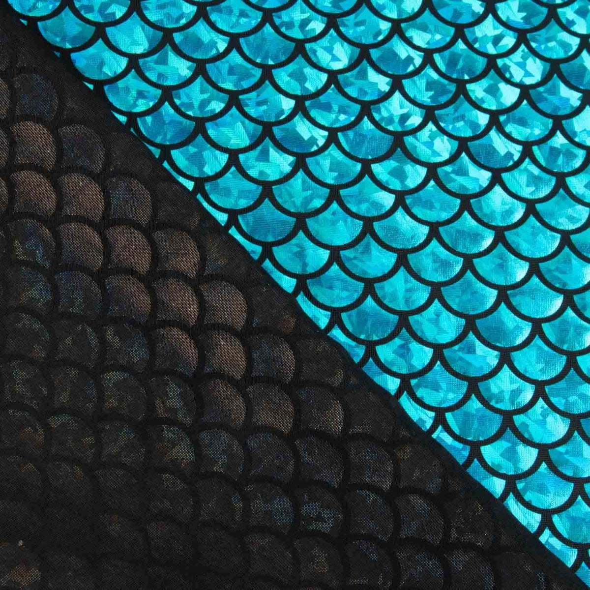 Aqua Blau Gedruckte Masche - Ribes y Casals