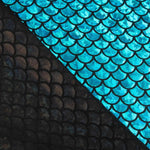 Aqua Blau Gedruckte Masche - Ribes y Casals