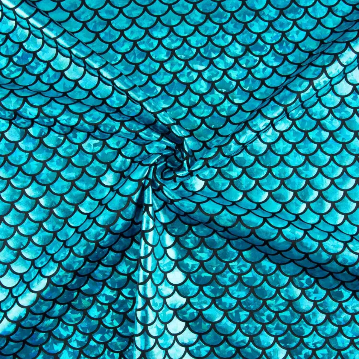 Aqua Blau Gedruckte Masche - Ribes y Casals