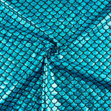 Aqua Blau Gedruckte Masche - Ribes y Casals
