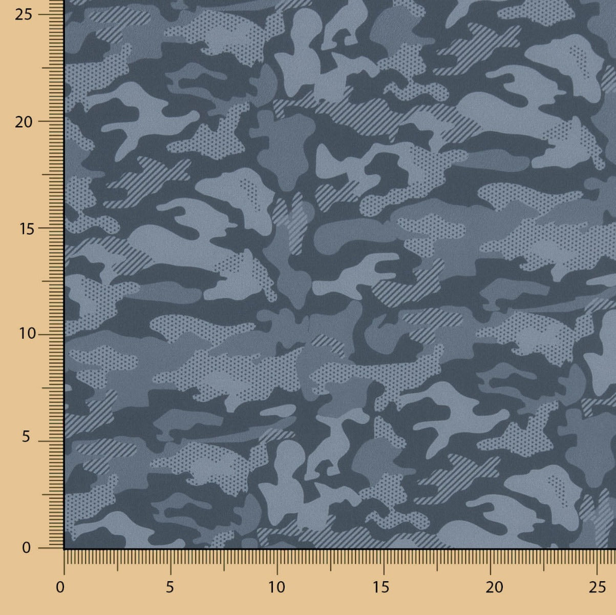 Blaue Leggings mit Camouflage-Aufdruck - Ribes y Casals