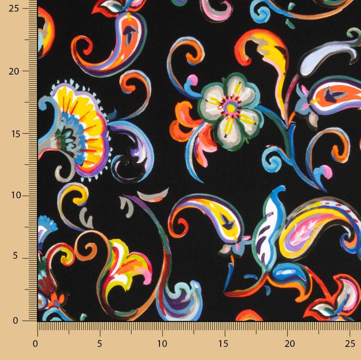 Spandex-Strick Blumen Multicolour - Ribes y Casals