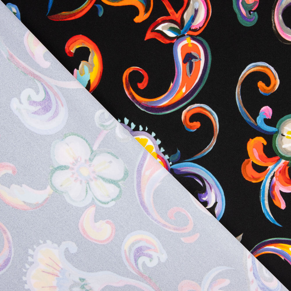 Spandex-Strick Blumen Multicolour - Ribes y Casals
