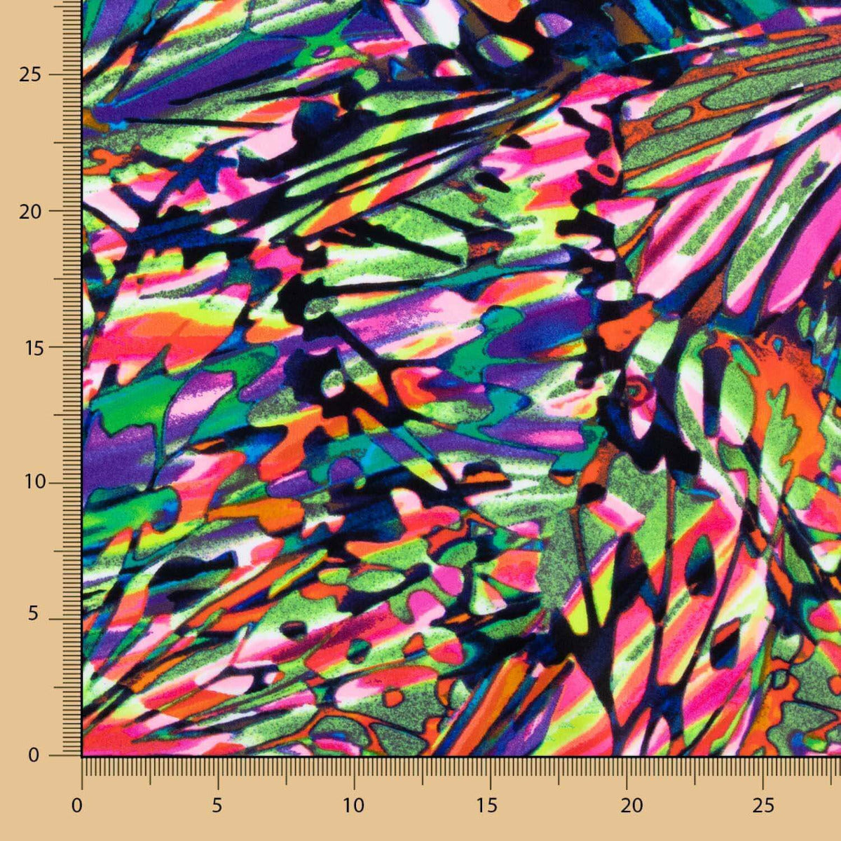 Bedrucktes Lycra Gestreiftes Multicolour - Ribes y Casals