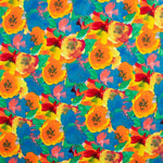 Lycra bedruckte Aquarell-Blumenrosen - Ribes y Casals