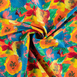 Lycra bedruckte Aquarell-Blumenrosen - Ribes y Casals