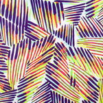 Lime-Purple gestreiftes gedrucktes Rash Guard - Ribes y Casals
