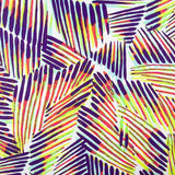 Lime-Purple gestreiftes gedrucktes Rash Guard - Ribes y Casals