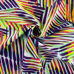 Lime-Purple gestreiftes gedrucktes Rash Guard - Ribes y Casals