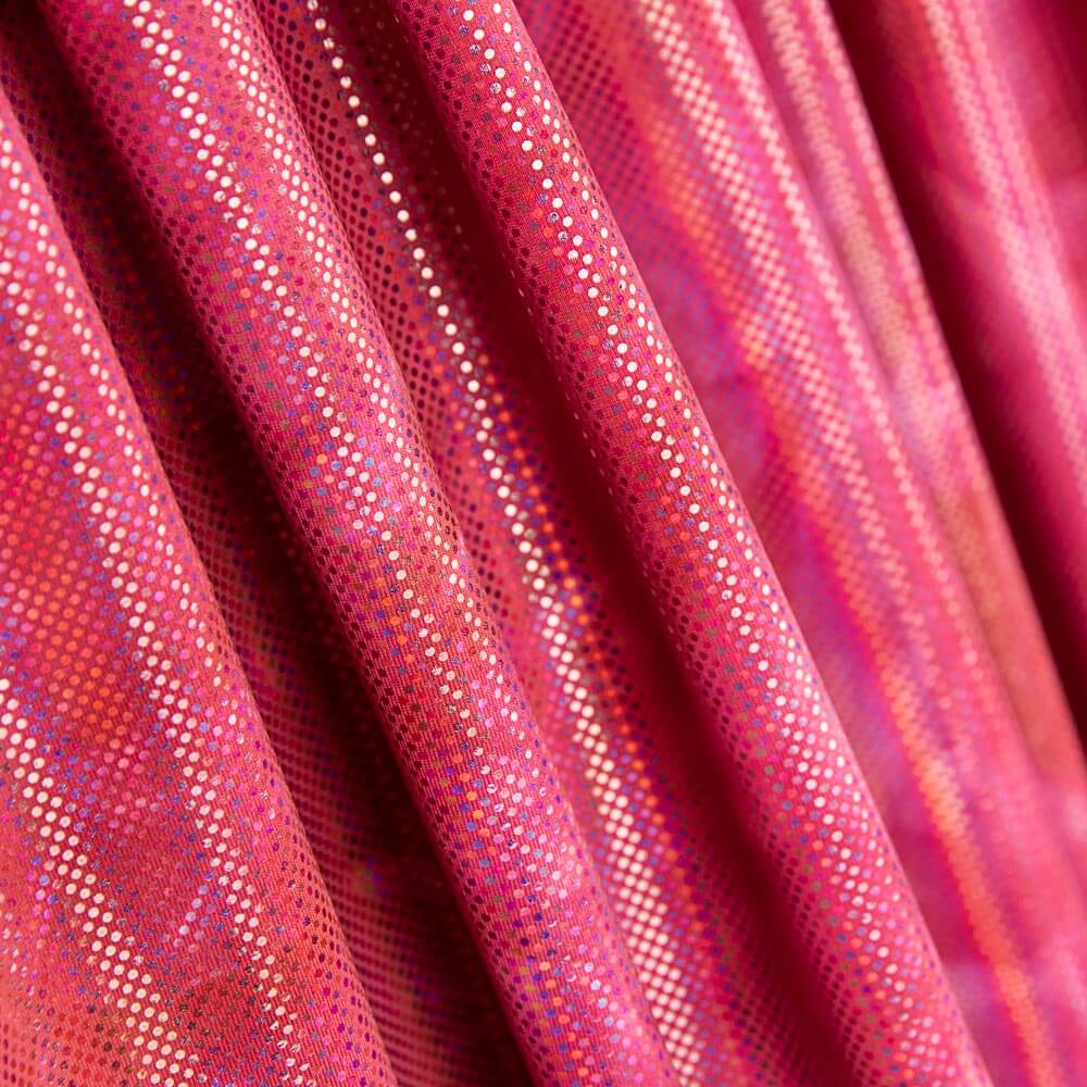 Lycra-Reststück mit Hologramm-Relief in Fuchsia – verschiedene Längen, Breite 140 cm - Ribes y Casals