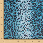 Lycra Lamé Leopard Blau - Ribes y Casals
