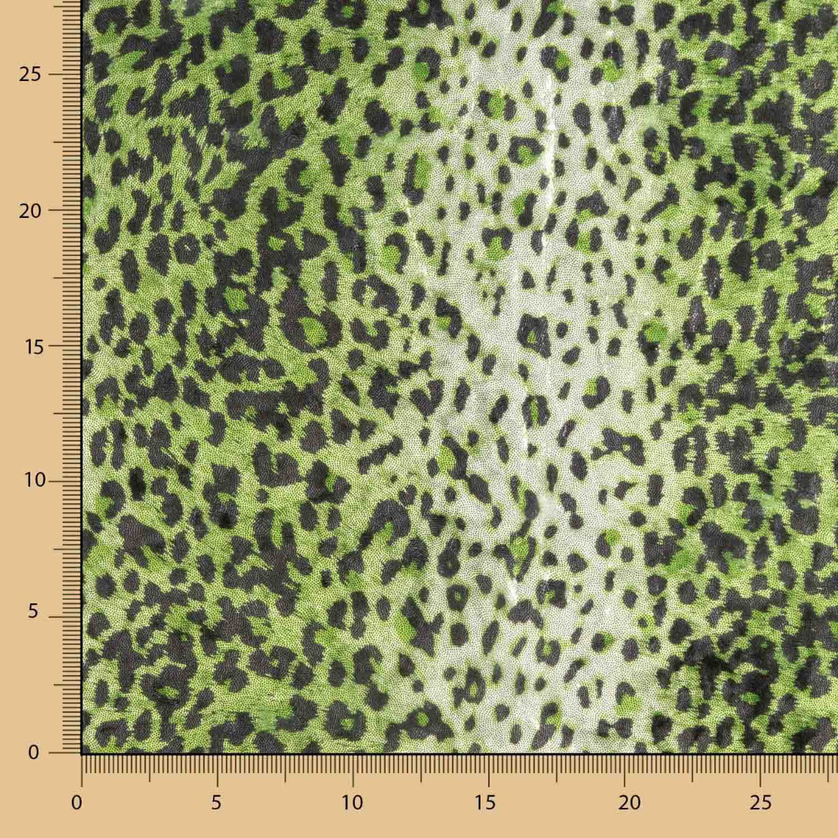 Lycra Lamé Leopard Grün - Ribes y Casals