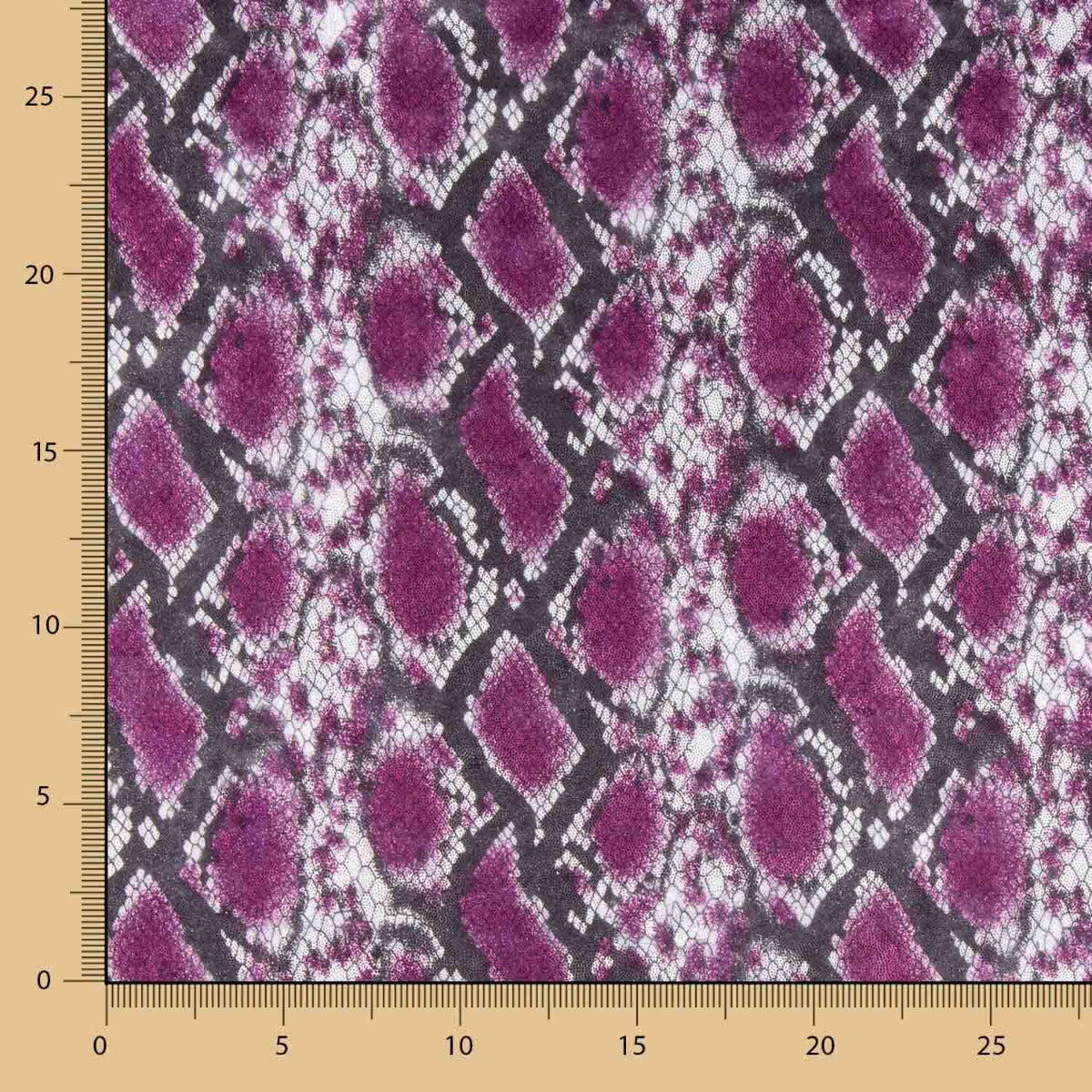 Lycra Lamé Schlange Cyclamen - Ribes y Casals