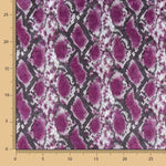 Lycra Lamé Schlange Cyclamen - Ribes y Casals