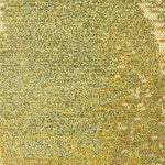 Restposten: Holografischer Lycra-Paillettenstoff in Gold – verschiedene Größen x 140 cm Breite - Ribes y Casals