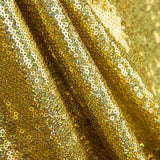 Restposten: Holografischer Lycra-Paillettenstoff in Gold – verschiedene Größen x 140 cm Breite - Ribes y Casals