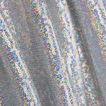 Silber Holografie Lycra Pailletten Holografie Silber - Ribes y Casals