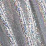 Silber Holografie Lycra Pailletten Holografie Silber - Ribes y Casals