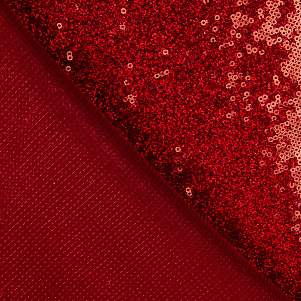 Holografisches Rot Lycra Pailletten Holografisches Rot - Ribes y Casals