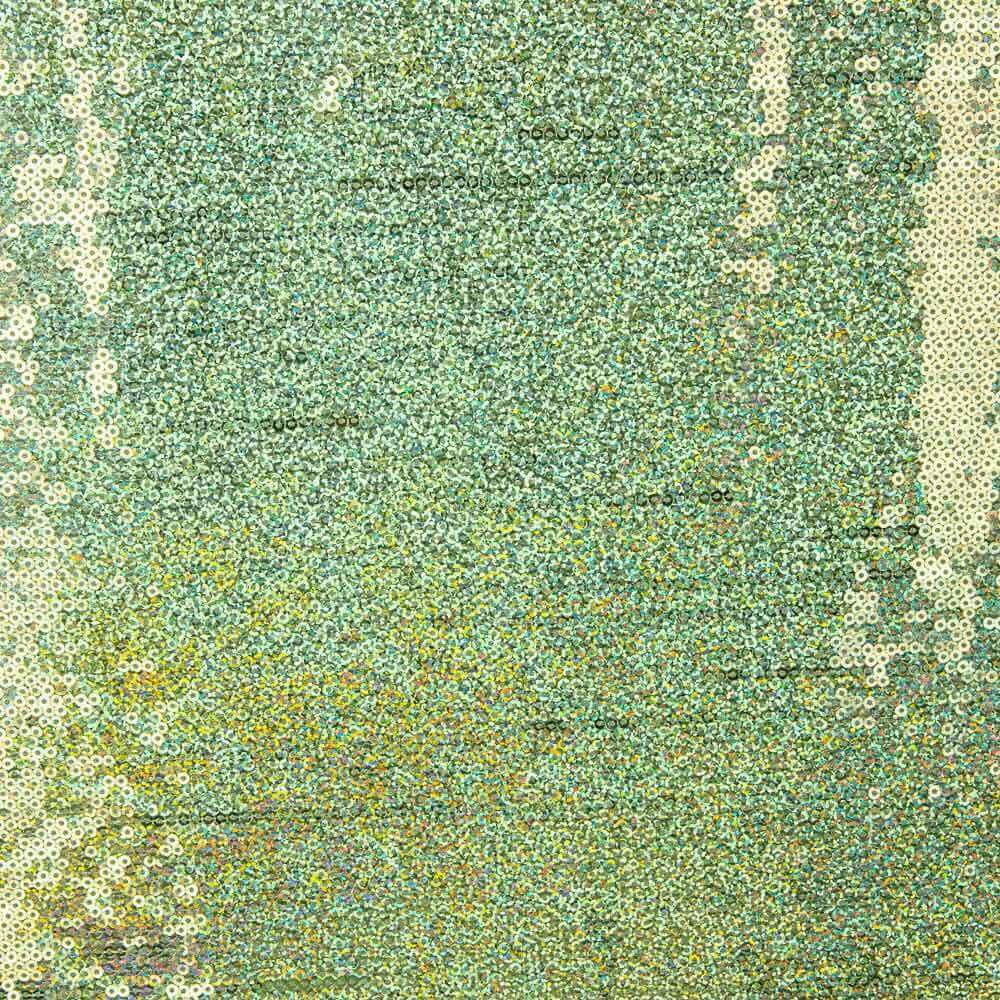 Apfelgrün Holographisch Lycra Pailletten Holographisch Apfelgrün - Ribes y Casals