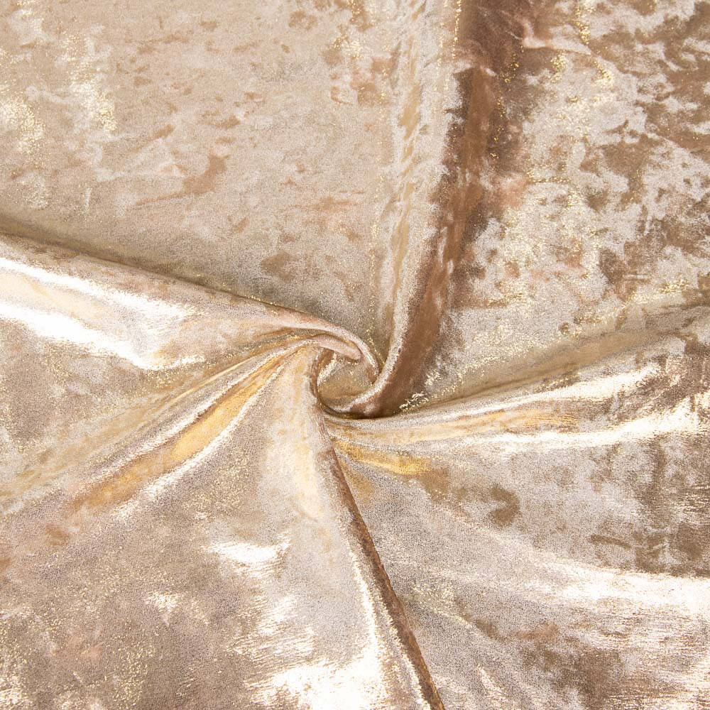 Samt-Lycra-Folie Velours Beige - Ribes y Casals