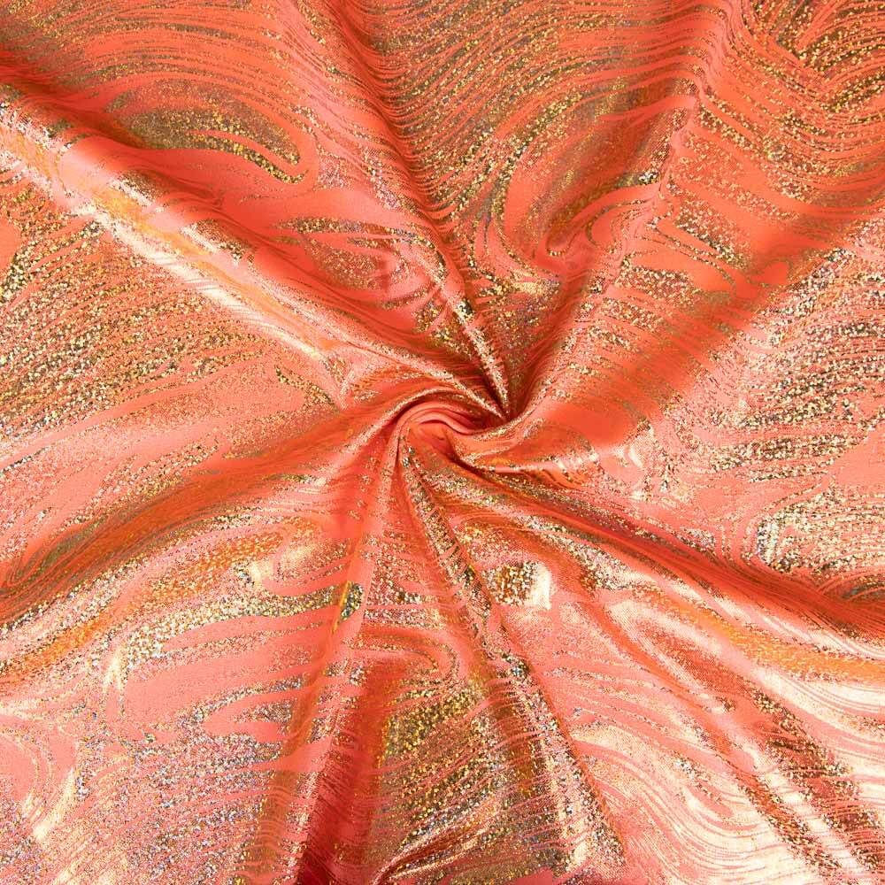 Orange marmorierte Folie Rash Guard - Ribes y Casals