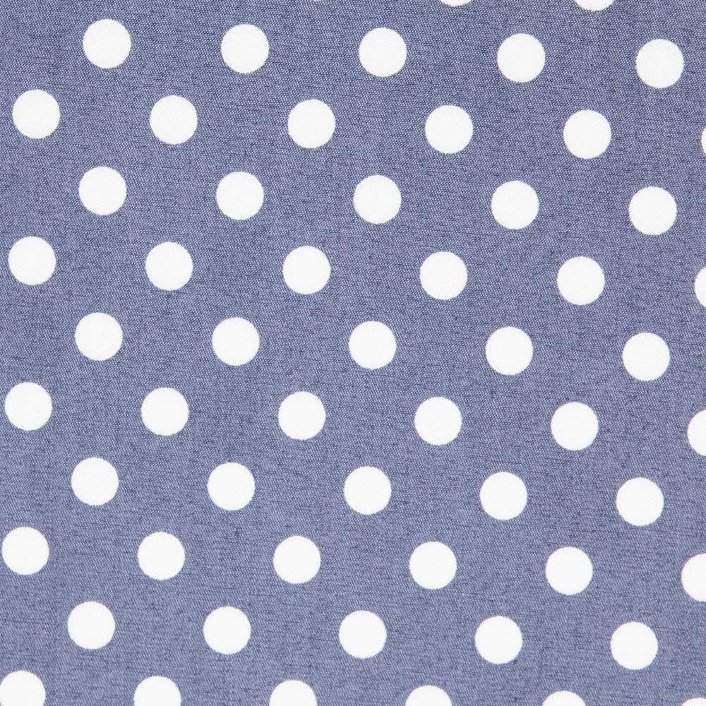 Lyocell Spandex Polka Dots 1mm Blau - Ribes y Casals