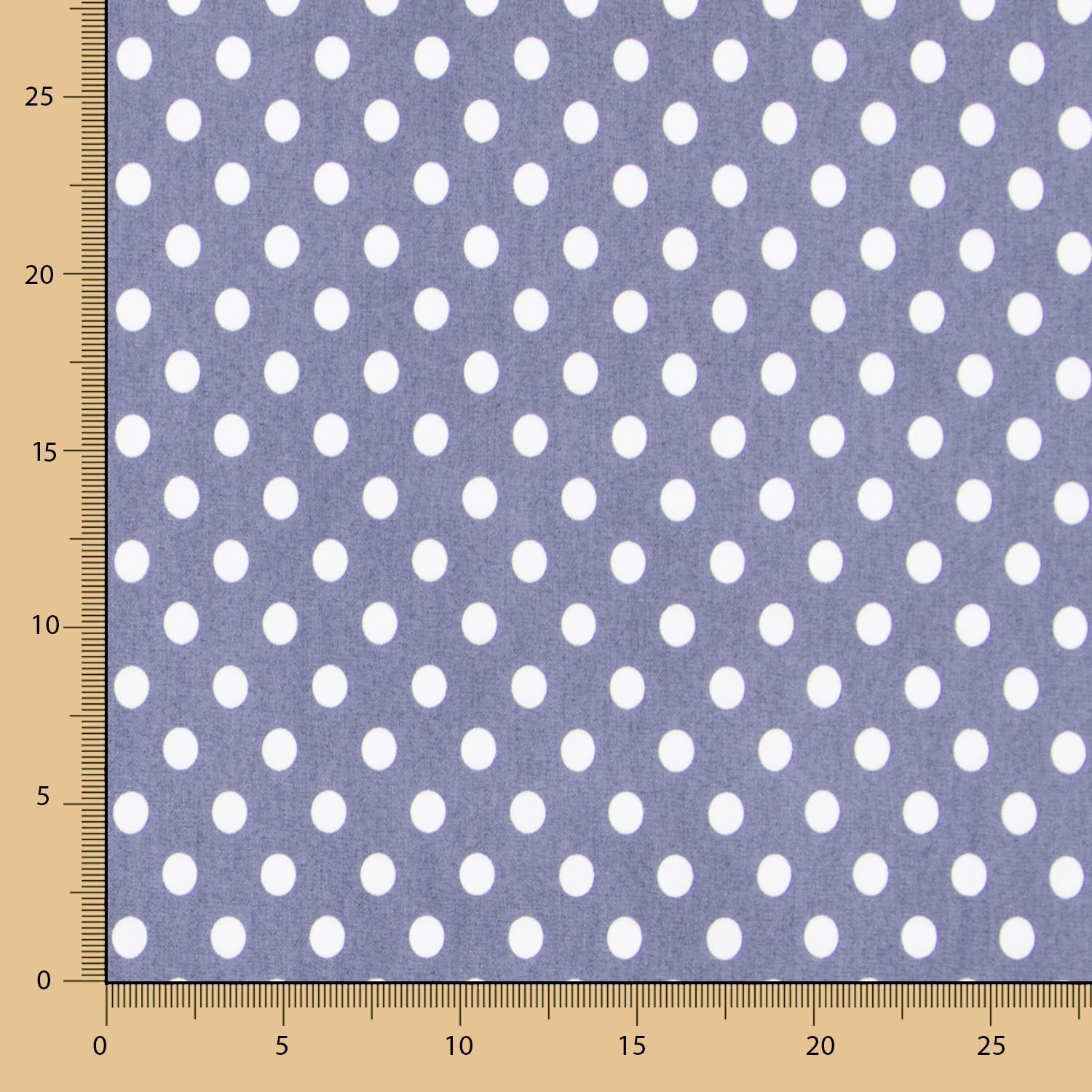 Lyocell Spandex Polka Dots 1mm Blau - Ribes y Casals