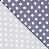 Lyocell Spandex Polka Dots 1mm Blau - Ribes y Casals