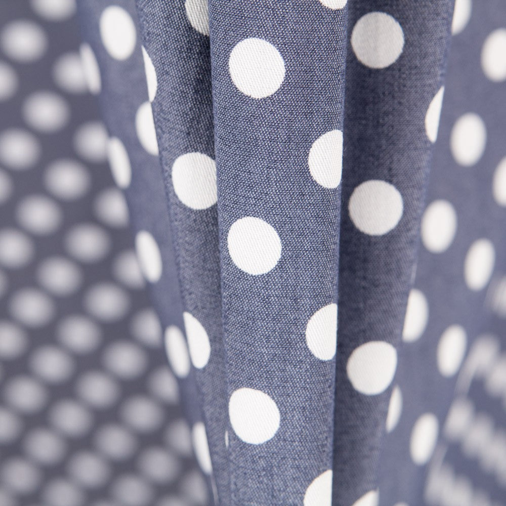 Lyocell Spandex Polka Dots 1mm Blau - Ribes y Casals