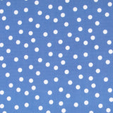 Lyocell Spandex Polka Dots Elektrisch Blau 14mm - Ribes y Casals