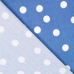 Lyocell Spandex Polka Dots Elektrisch Blau 14mm - Ribes y Casals