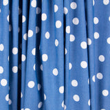 Lyocell Spandex Polka Dots Elektrisch Blau 14mm - Ribes y Casals