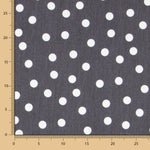 Lyocell Spandex Polka Dots Schwarz 14mm - Ribes y Casals