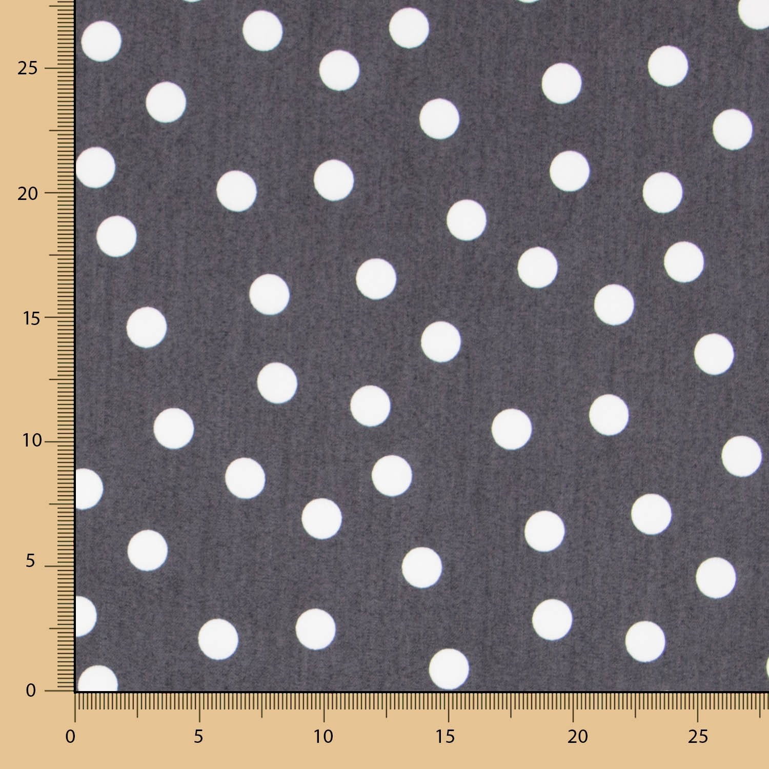 Lyocell Spandex Polka Dots Schwarz 14mm - Ribes y Casals