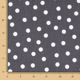 Lyocell Spandex Polka Dots Schwarz 14mm - Ribes y Casals