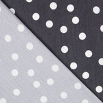 Lyocell Spandex Polka Dots Schwarz 14mm - Ribes y Casals