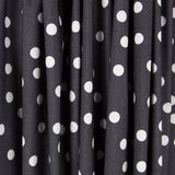Lyocell Spandex Polka Dots Schwarz 14mm - Ribes y Casals