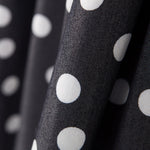 Lyocell Spandex Polka Dots Schwarz 14mm - Ribes y Casals