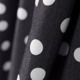 Lyocell Spandex Polka Dots Schwarz 14mm - Ribes y Casals