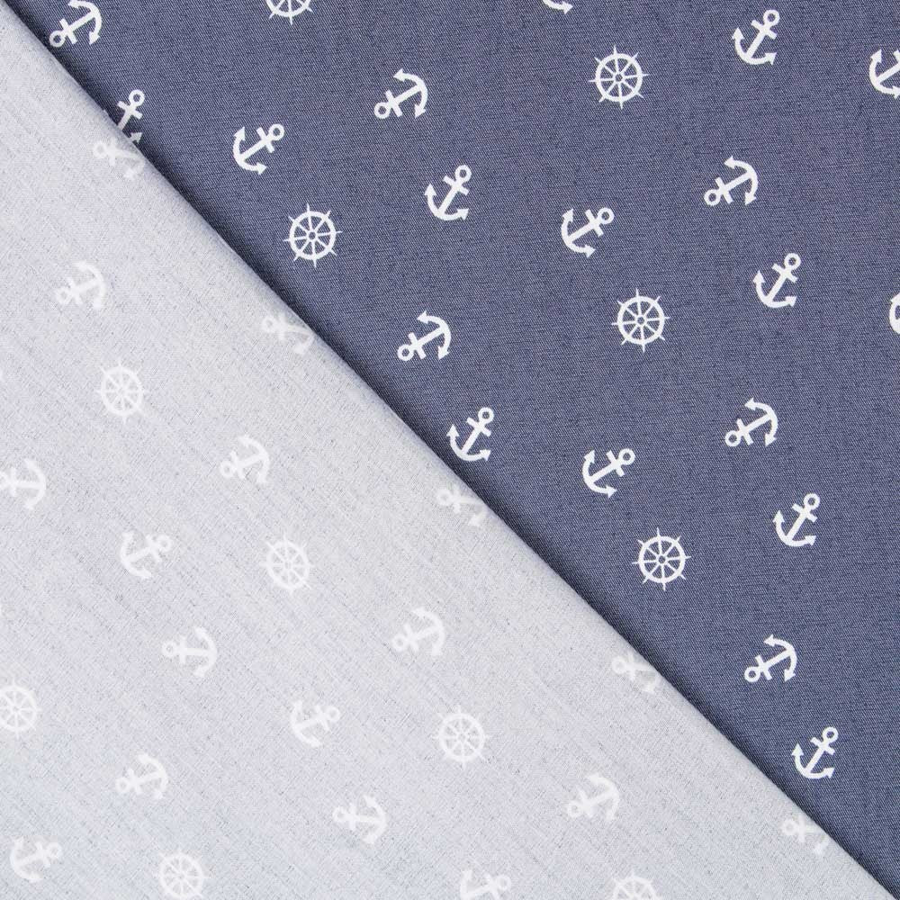 Lyocell-Elasthan Marineblau - Ribes y Casals