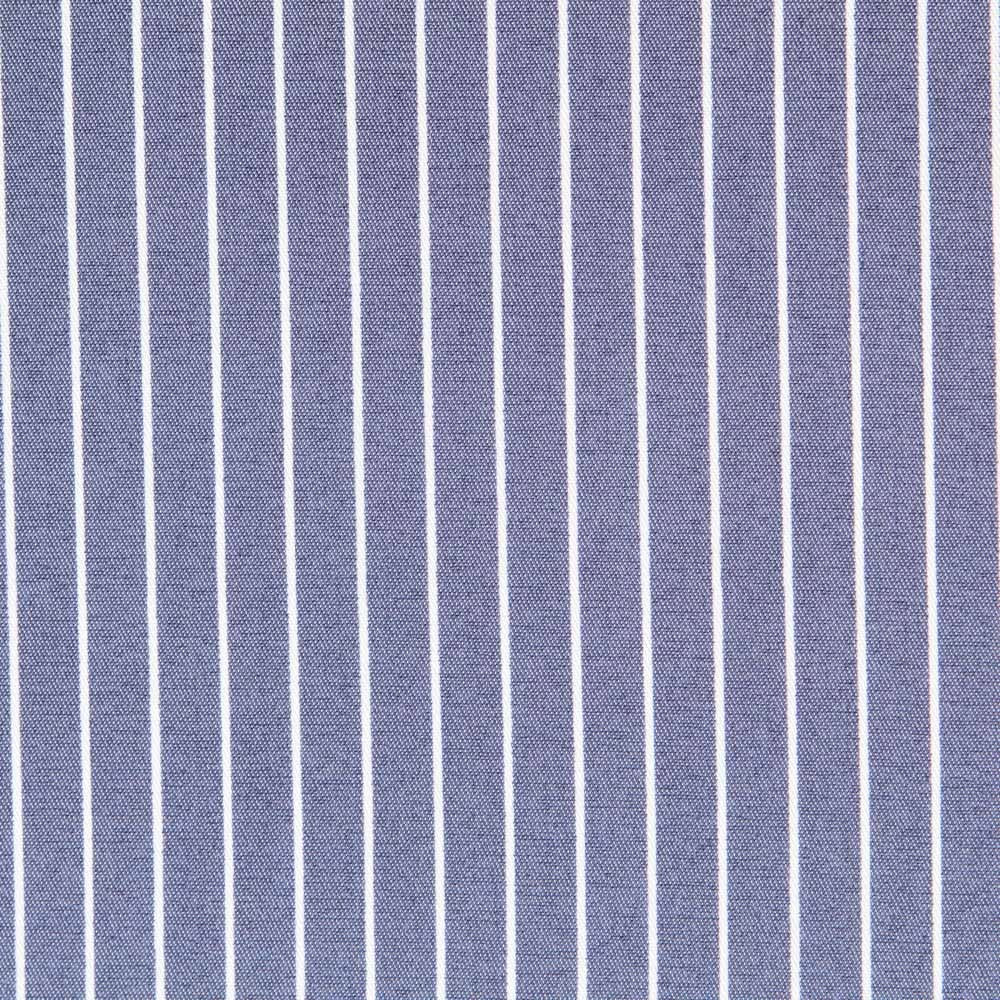 Lyocell Spandex Slim Stripes Blau - Ribes y Casals